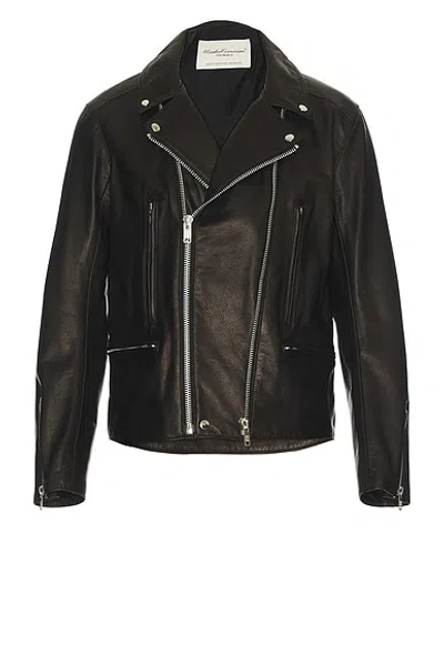 Undercover Leather Double Rider Jacket In Black