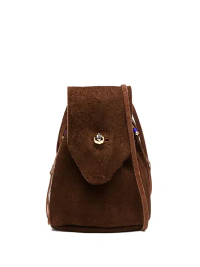 Undercover Leather Messenger Bag In Brown