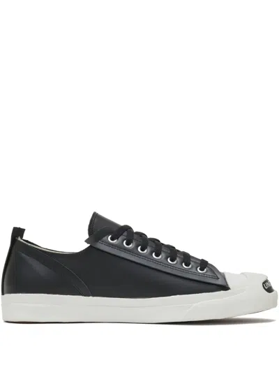 Undercover Leather Sneakers In Black