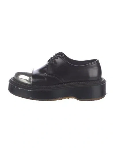 Pre-owned Undercover Leather Sneakers In Black/blue
