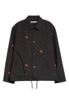 Undercover Leopard Print Coach's Jacket In Gray Base