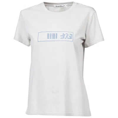 Pre-owned Undercover 'less But Better' Embroidered T-shirt In Gray