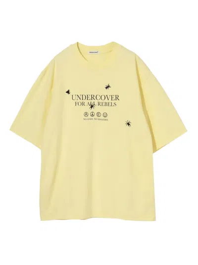 Undercover Letter-print T-shirt In Yellow
