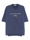 Undercover Lettering-print T-shirt In Blue