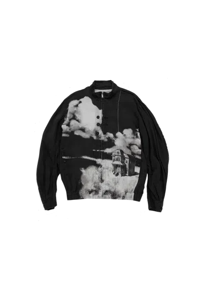 Undercover Linen Bomber Jacket Black