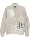 Undercover Linen Bomber Jacket In Neutrals