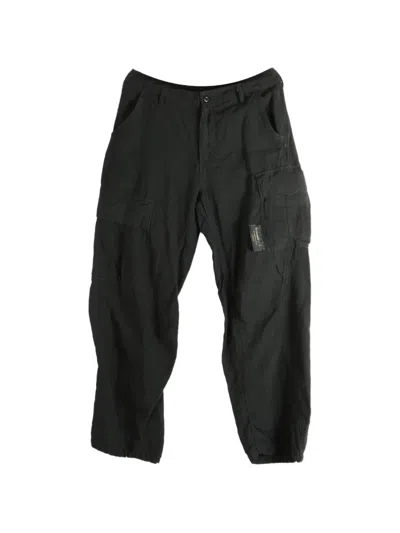 Undercover Linen Cargo Pants In Black