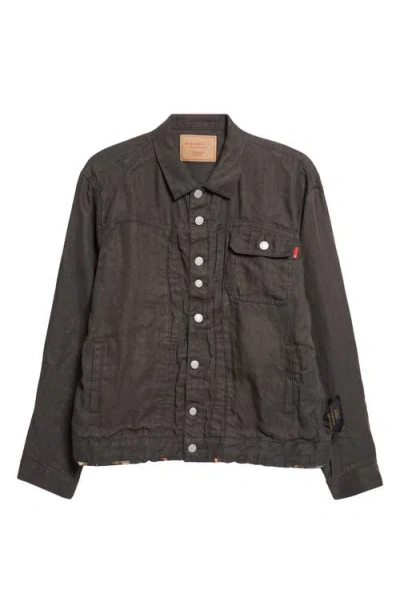 Undercover Linen Denim Jacket In Neutral