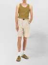 Undercover Relaxed Fit Linen Shorts With Practical Pockets In Multi