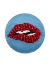 Undercover Lip-embellished Pin In Blue