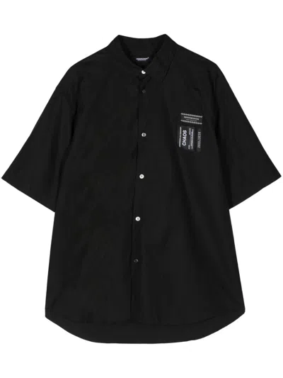 Undercover Logo-appliqué Shirt In Black