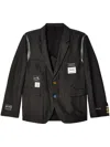 Undercover Signature Labels Supple Jacket In Black
