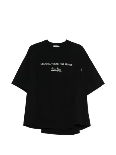Undercover Logo-detail T-shirt In Black