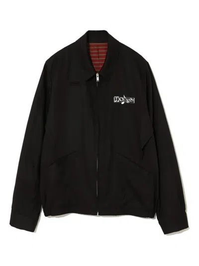 Undercover Logo-detail Zip-up Shirt Jacket In Black