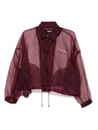 Undercover Logo-embroidered Jacket In Red
