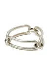 Undercover Logo-engraved Bracelet In Silver