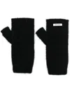 UNDERCOVER LOGO-PATCH BRUSHED GLOVES