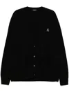 Undercover Logo Patch Cardigan In Black