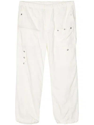 Undercover Elasticated-waist Straight-leg Trousers In Neutrals