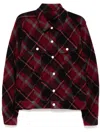 Undercover Logo Patch Shirt Jacket In Red