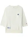 Undercover Champion X Sweatshirt Col Rond In 白色