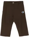 Undercover Logo Patch Trousers In 褐色