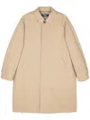 Undercover Logo-print Coat In Brown