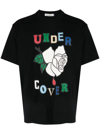 Undercover Logo-print Cotton T-shirt In Black