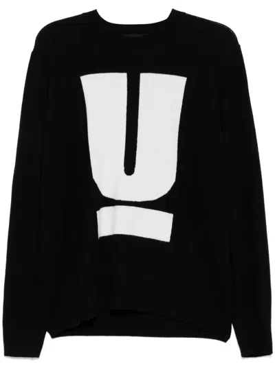 Undercover Logo-print Jumper In Black