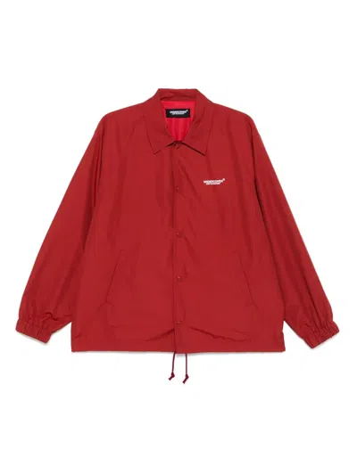 Undercover Logo-print Lightweight Jacket In Red