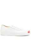 Undercover White Raw Edge Sneakers In Weiss