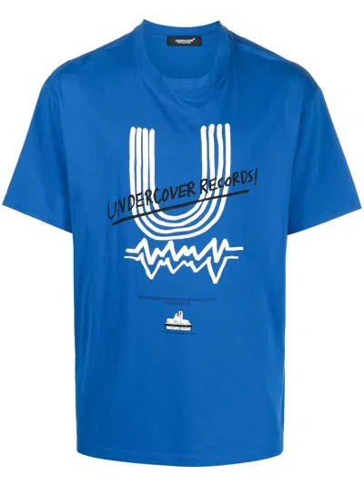 Undercover Logo-print Short-sleeve T-shirt In Blau