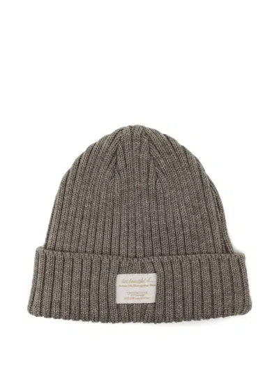 Undercover Logo-patch Beanie Hat In Neutral