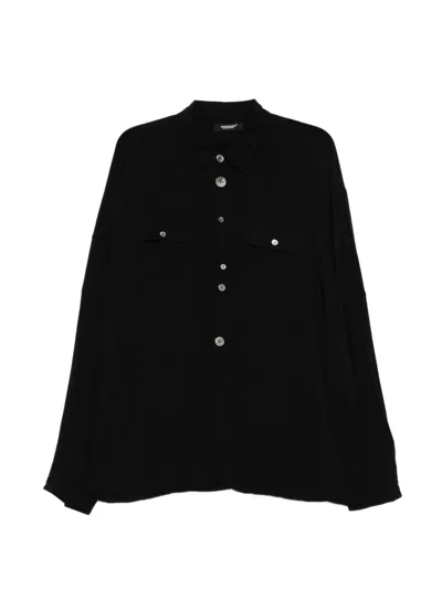 Undercover Logo-patch Shirt In Black