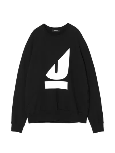 Undercover Logo-print Raglan-sleeve Sweatshirt In Black
