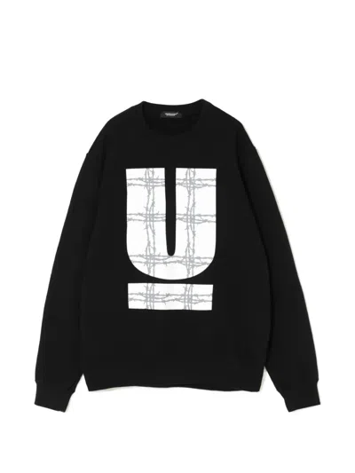Undercover Logo-print Sweater In Black