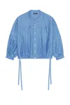 Undercover Long Sleeve Button Down Shirt In Blue