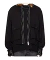 Undercover Long Sleeve Casual Jacket In Black