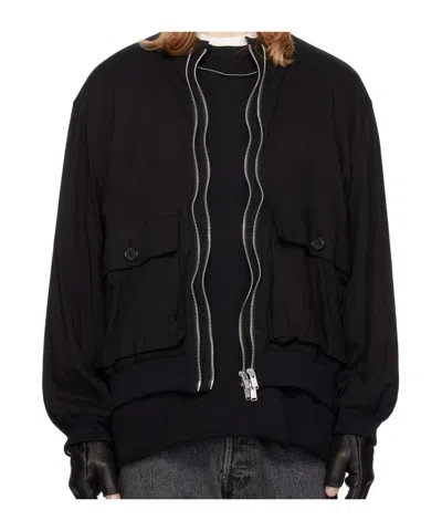 Undercover Long Sleeve Casual Jacket In Black