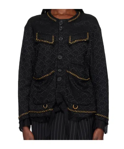 UNDERCOVER PATTERNED-JACQUARD JACKET