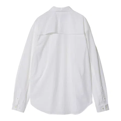 Undercover Long Sleeve Shirt With Seaming Detail In White