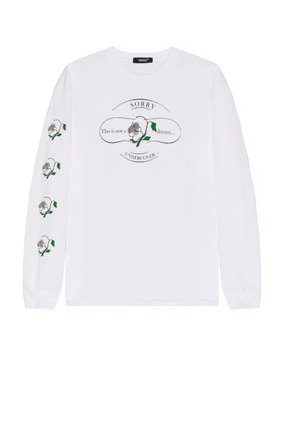 Undercover Long Sleeve Tee In White
