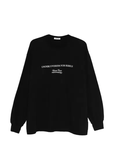 Undercover Long-sleeved Round-neck Sweater In Blue