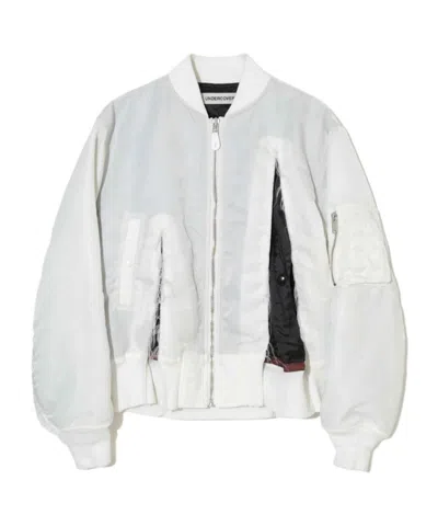 Undercover Long-sleeve Zip-up Jacket In White