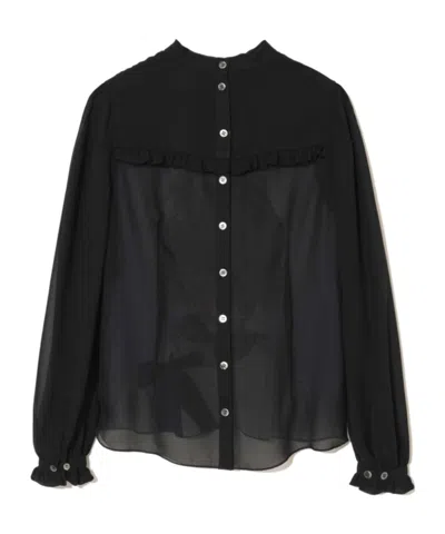 Undercover Long-sleeved Shirt In Black