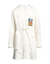 Undercover Man Overcoat & Trench Coat Ivory Size 4 Cotton In White