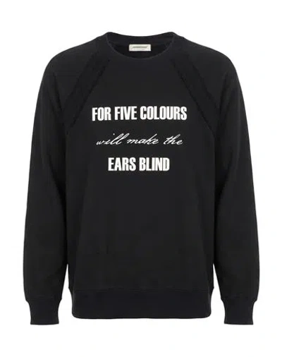 Undercover Man Sweatshirt Black Size 4 Cotton, Polyurethane