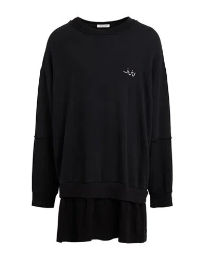 Undercover Man Sweatshirt Black Size 5 Cotton, Polyurethane