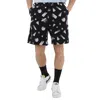UNDERCOVER UNDERCOVER MEN'S BLACK ABSTRACT GEOMETRIC PRINT SHORTS