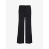 UNDERCOVER UNDERCOVER MEN'S BLACK PRESSED-CREASE STRAIGHT-LEG WOVEN-BLEND TROUSERS